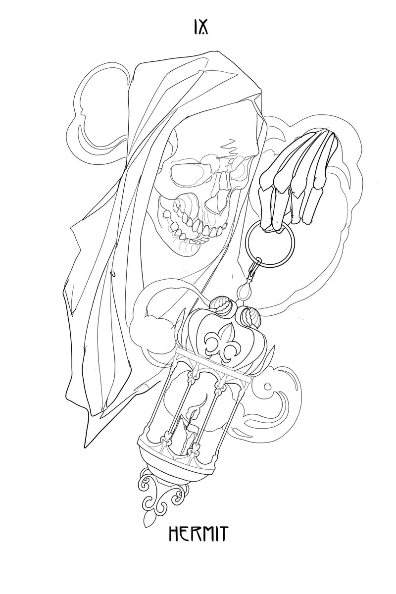 Hermit By Jordan Skull And Lotus Tattoo hermit-by-jordan-skull-and-lotus-tattoo