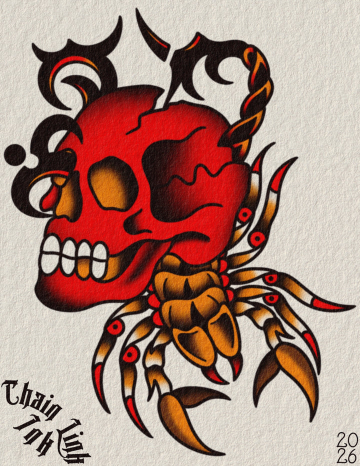 Translation missing: en.Red Skull X Gold Scorpion by Liam