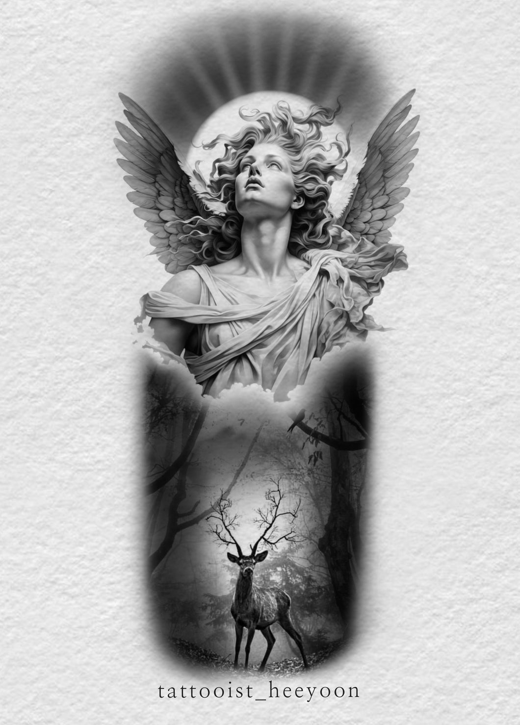 Angel and Deer by Heeyoon
