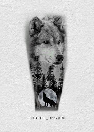 Wolf & Moon by Heeyoon