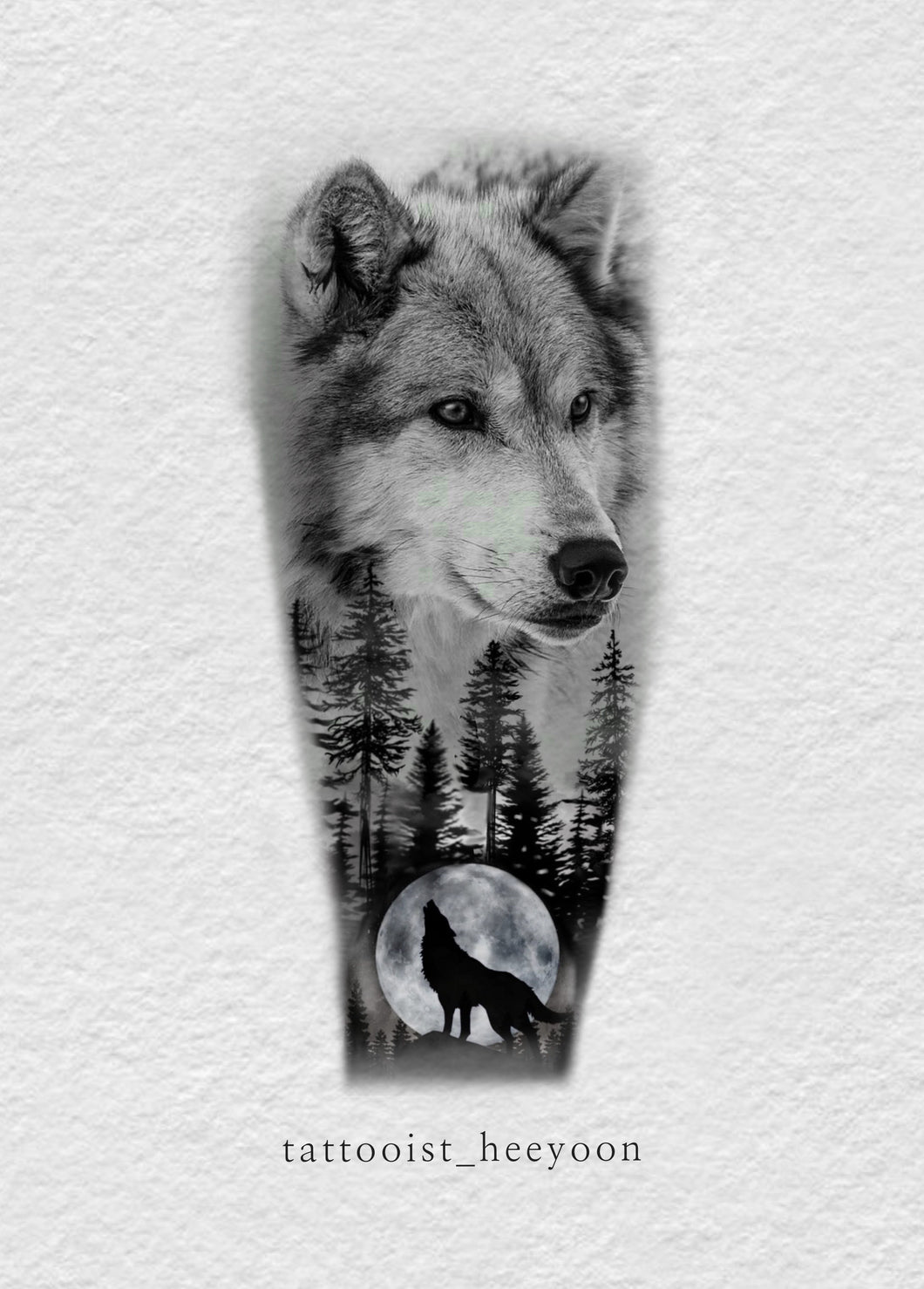 Wolf & Moon by Heeyoon