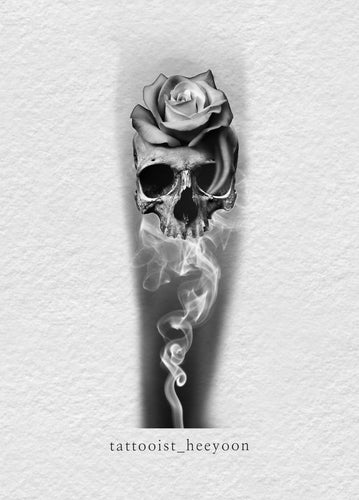 Smoke, Skull & Rose by Heeyoon