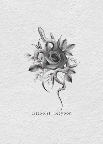 Snake & Rose by Heeyoon