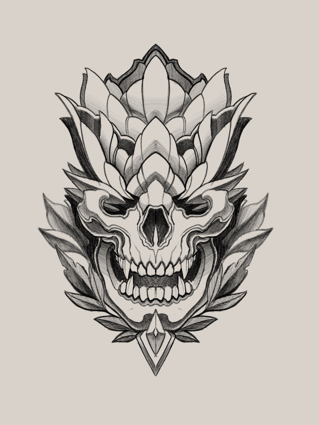 Skull Bloom by Jonas