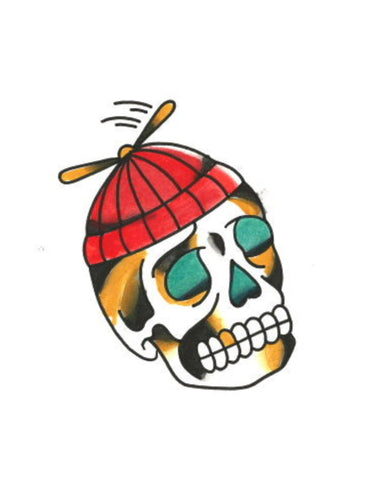 Beanie Skull by Zak (JR. ARTIST)