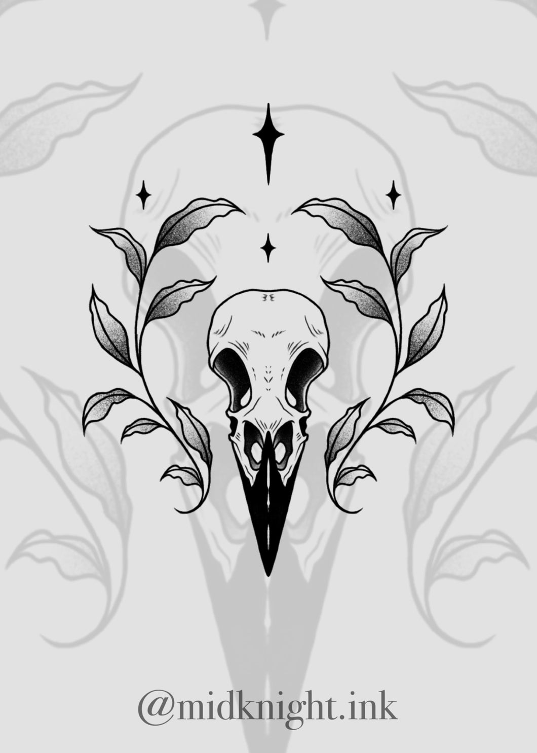 Bird Skull by Elissia