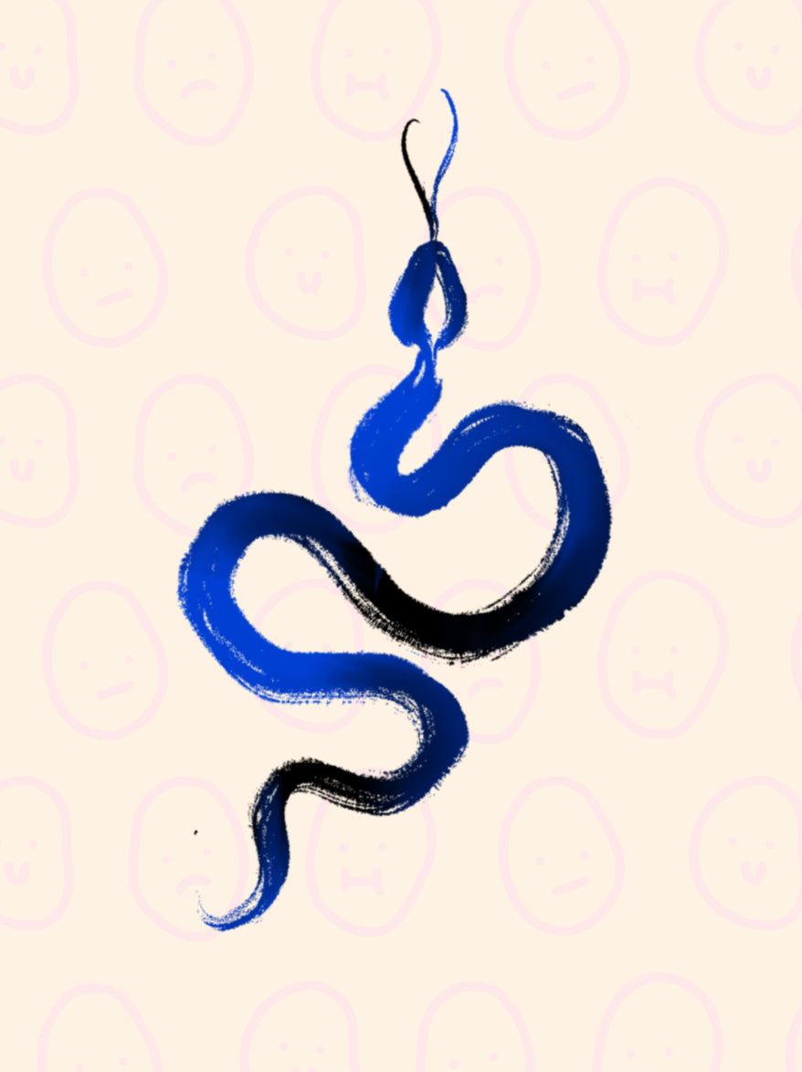 Blue Snake by Sherry Ma
