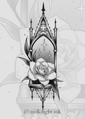 Gothic Window Flower by Elissia