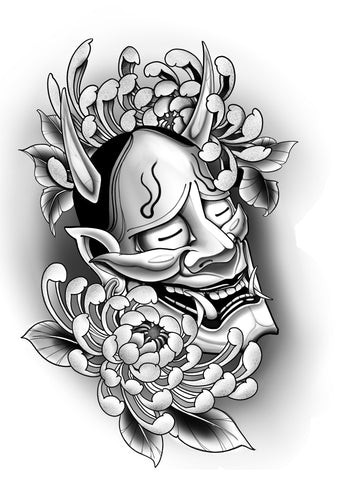 Hanya Mask w/ Chrysanthemum by Cris