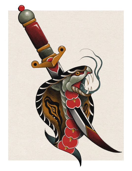 Translation missing: en.Dagger Through Snake by Pablo