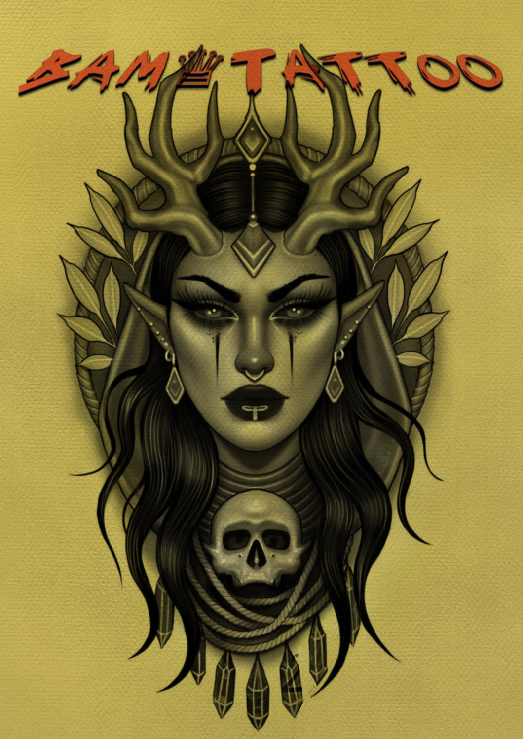 Demon & Skull 1 by Bam