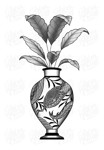 Snake Vase by Harryl