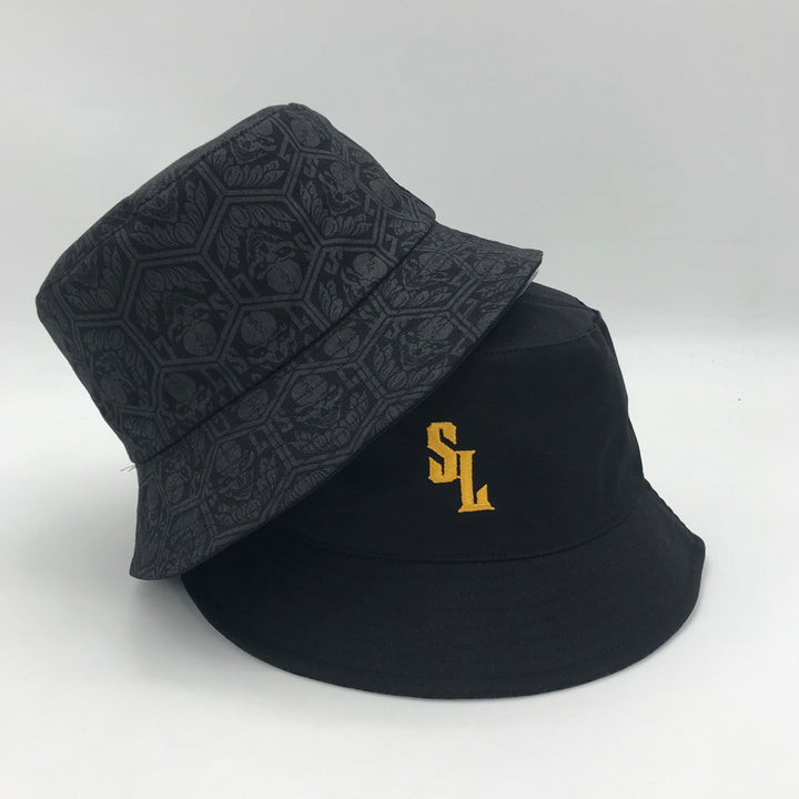 Translation missing: en.Reversible S&amp;L Embroidered/Print Bucket Hat