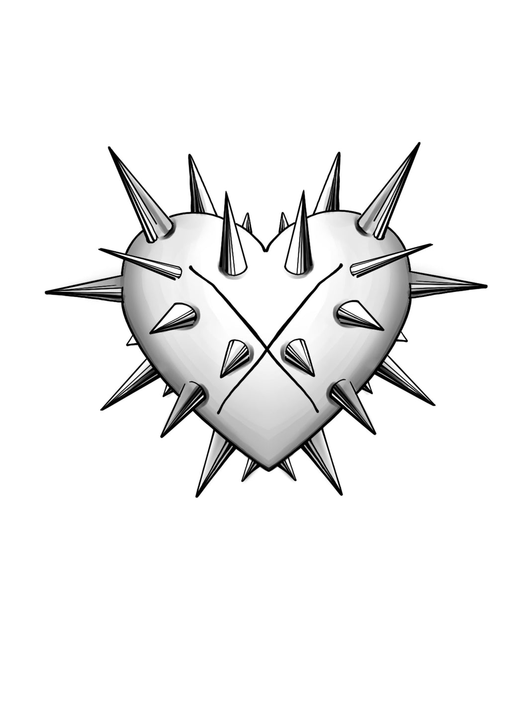 Spiked Heart by Cris