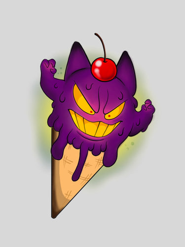 Gengar Iced Cream Cone by Cris