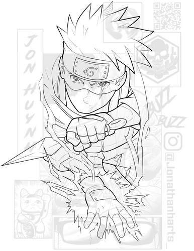 Kakashi Chidori by Jon
