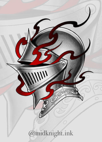 Knight Helmet by Elissia
