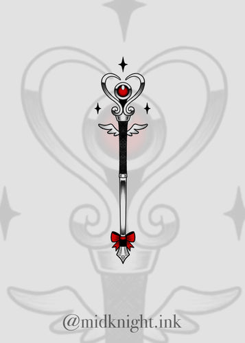 Magic Heart Staff by Elissia