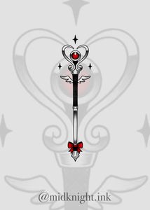 Magic Heart Staff by Elissia