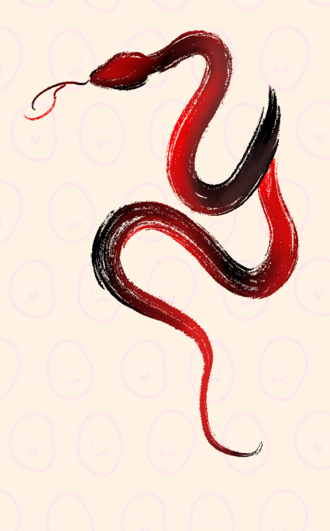 Red Snake by Sherry Ma