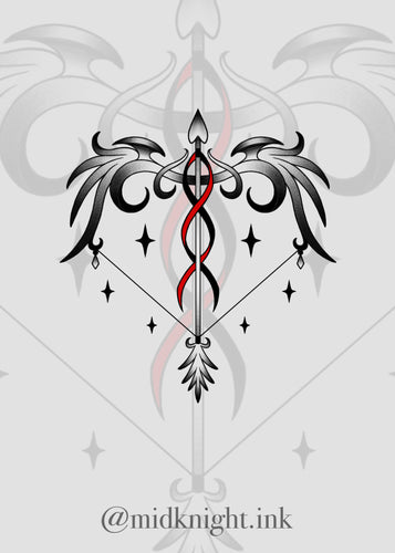 Ribbon Bow & Arrow by Elissia