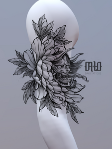 Hannya & Peony by Jonas