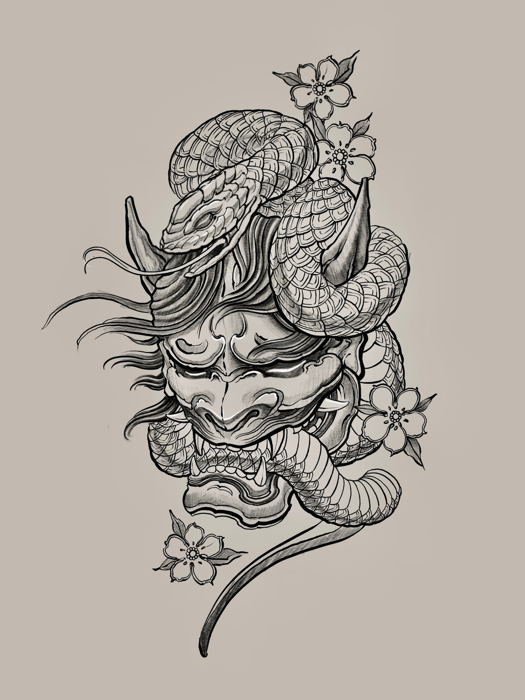 Hannya x Serpent by Jonas