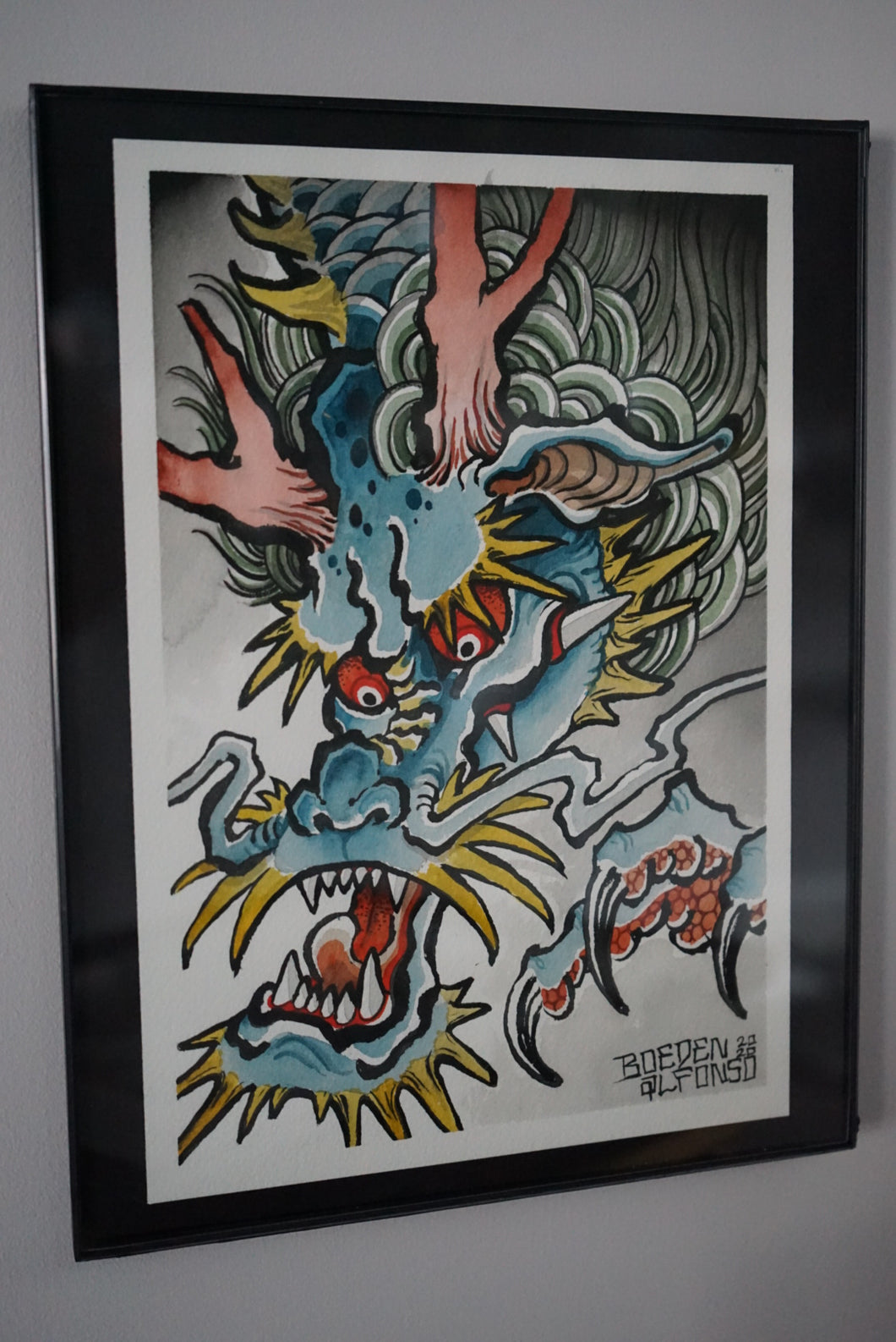 “Blue Dragon” Original Painting by Boeden Alfonso