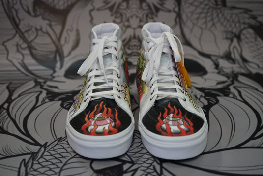 Translation missing: en.Hand Painted Shoes - Dragon Hoju