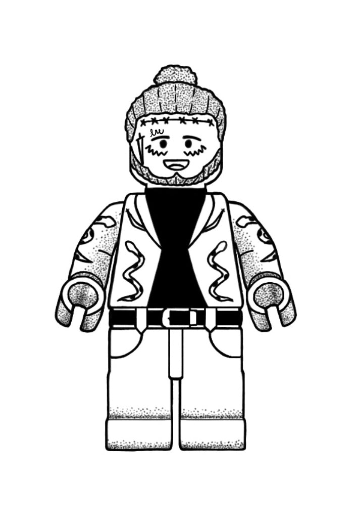 Post Malone Lego by Harryl