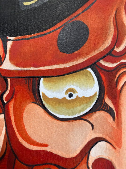 Translation missing: en.“Skull x Hannya” Original Painting by Boeden Alfonso