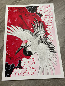 “Crane” Original Painting by Boeden Alfonso