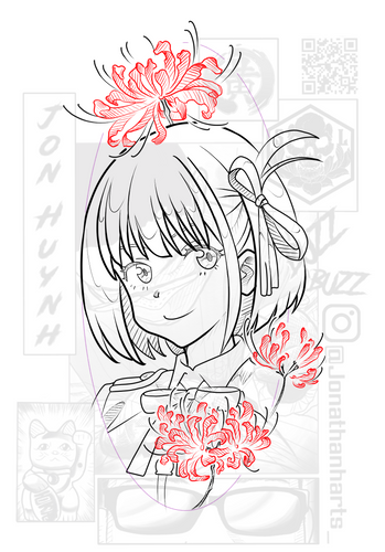 Chisato Nishiklgi x Spider Lily by Jon