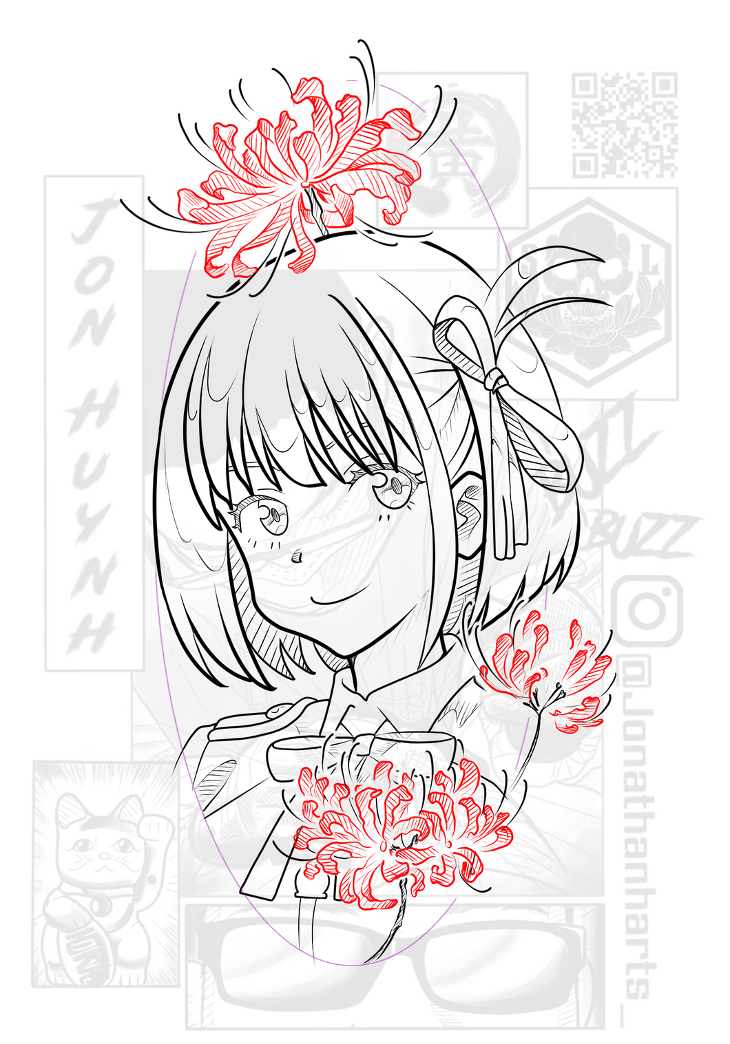 Chisato Nishiklgi x Spider Lily by Jon