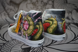 Hand Painted Shoes - Dragon Hoju