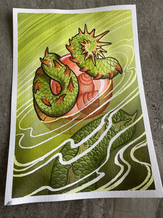 Translation missing: en.“Hoju Pearl” Original Painting by Boeden Alfonso