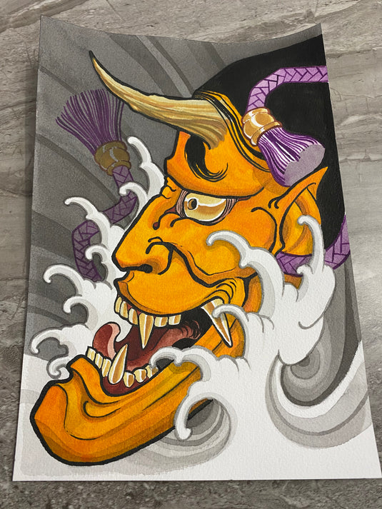 Translation missing: en.“Hannya Wave” Original Painting by Boeden Alfonso