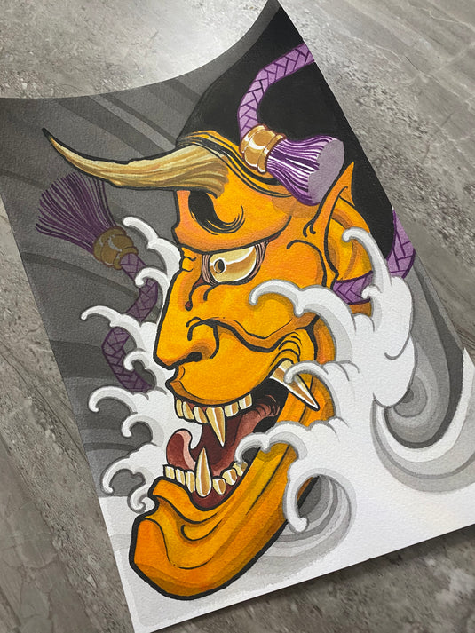 Translation missing: en.“Hannya Wave” Original Painting by Boeden Alfonso