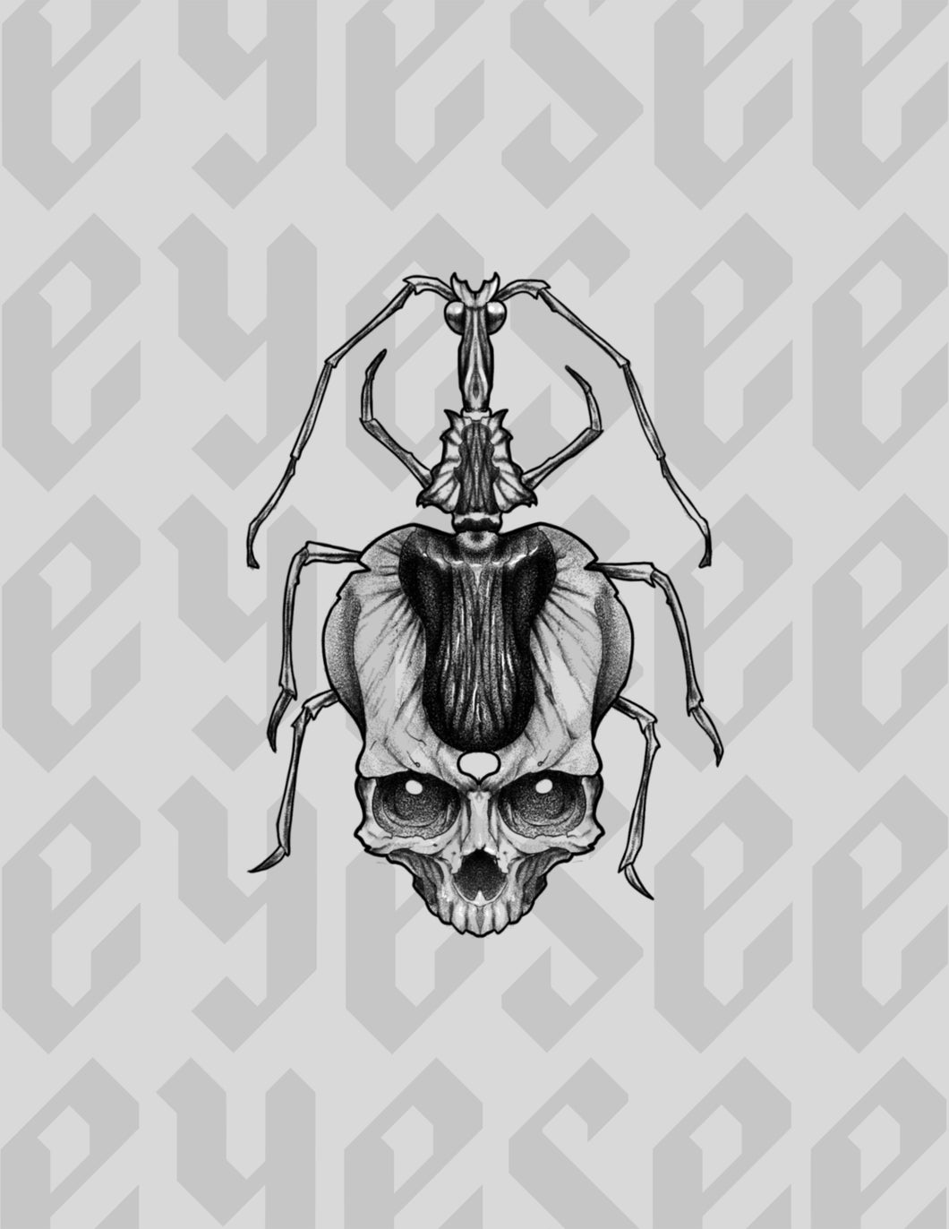 Violin Beetle Skull by Stephen