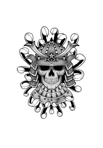 Samurai Skull by Harryl