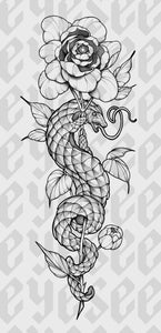 Snake & Rose by Stephen