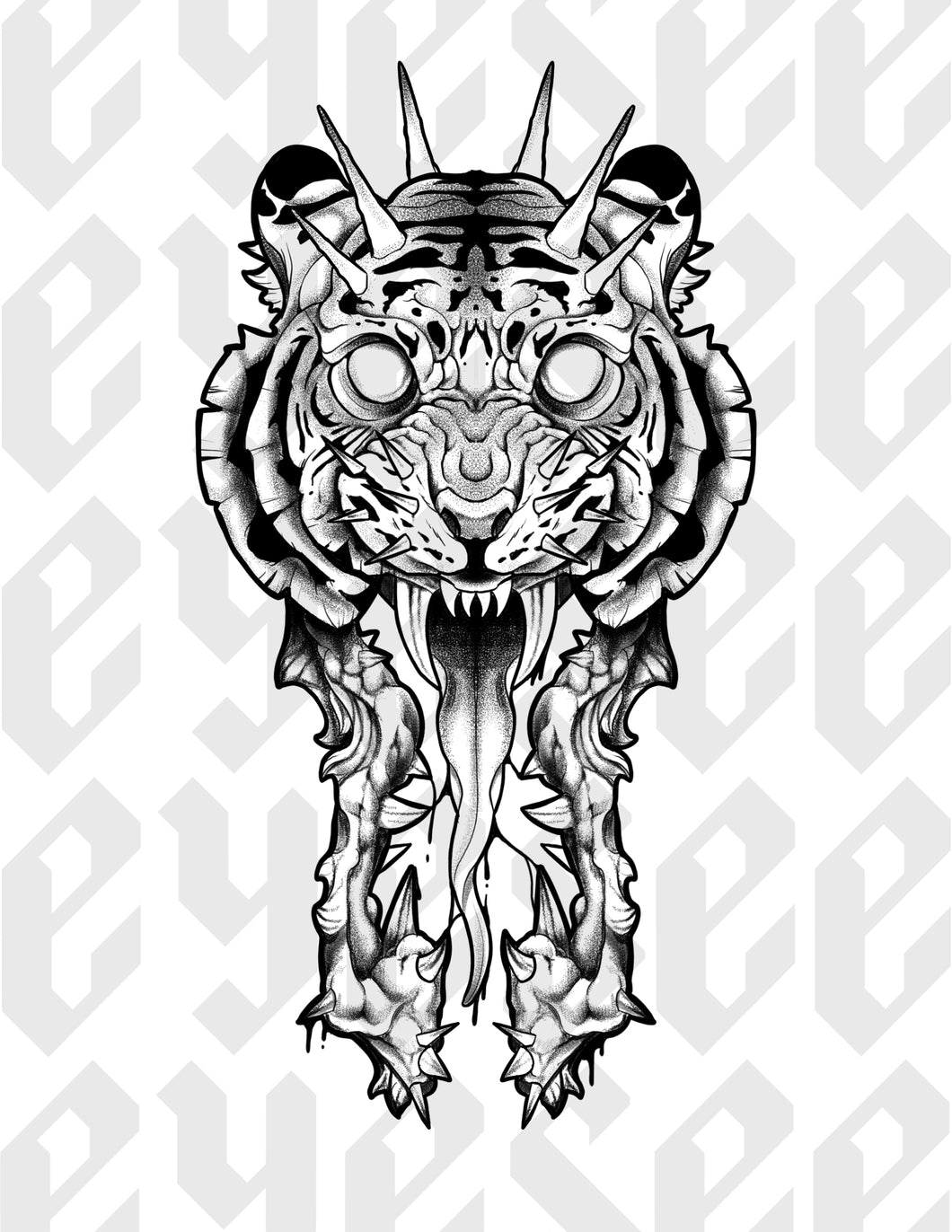 Tiger Head by Stephen