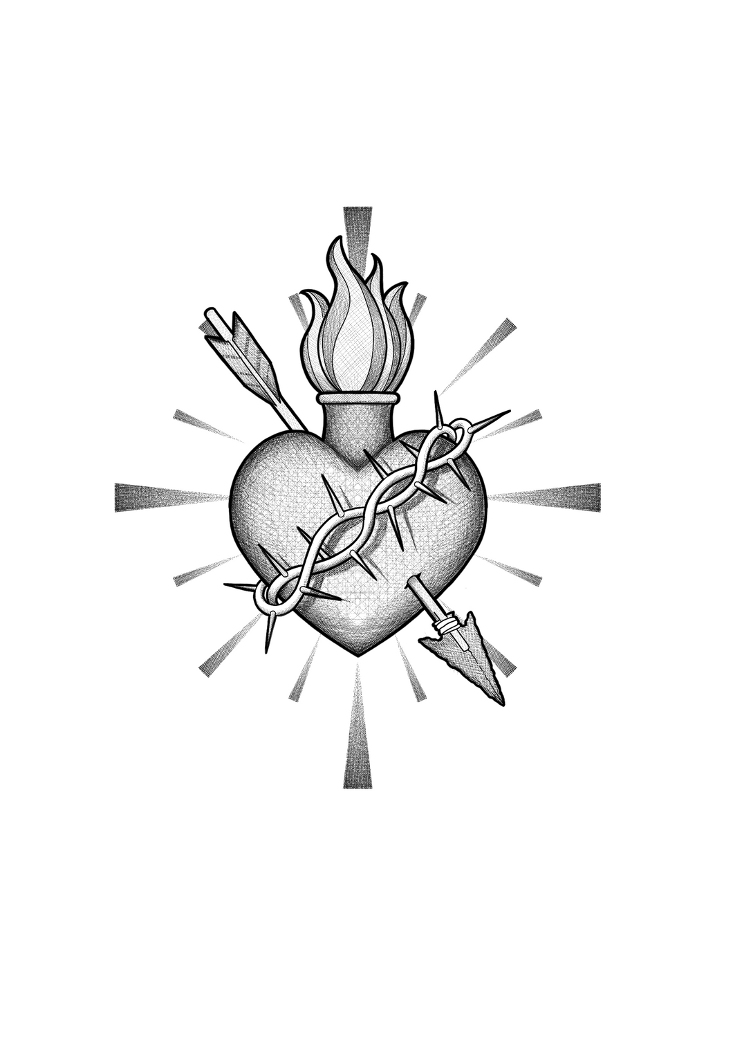 Sacred Heart Arrow by Harryl