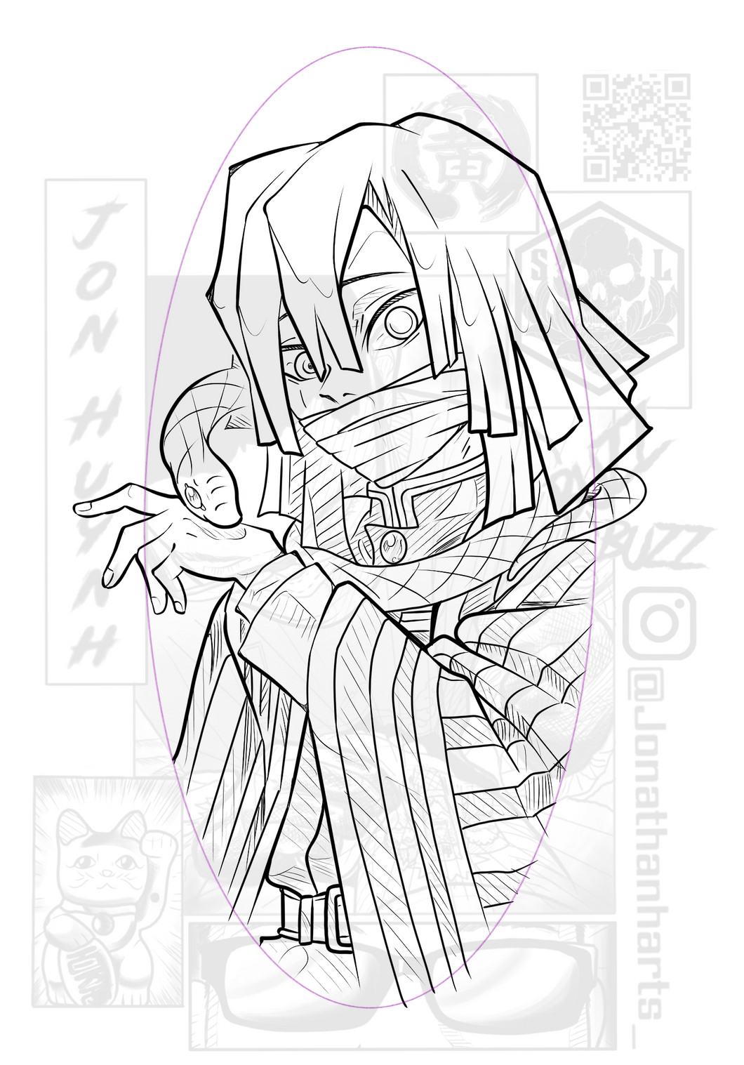 Obanai Iguro by Jon