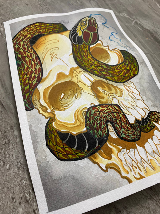 Translation missing: en.“Blue Tongue” Original Painting by Boeden Alfonso