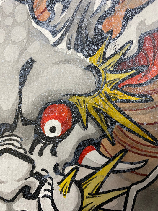 Translation missing: en.“Dragon Face” Original Painting by Boeden Alfonso