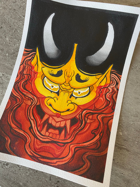 Translation missing: en.“Hannya Blood” Original Painting by Boeden Alfonso
