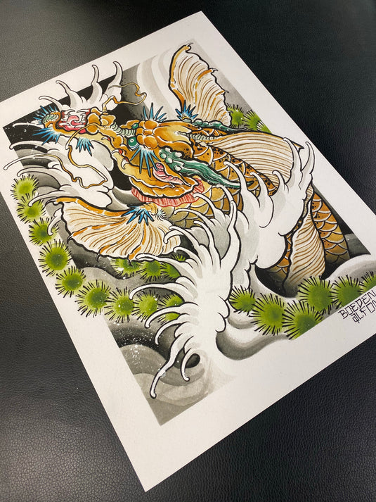 Translation missing: en.Dragon Koi Print by Boeden Alfonso