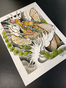 Dragon Koi Print by Boeden Alfonso