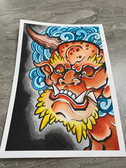Translation missing: en.“Oni” Original Painting by Boeden Alfonso
